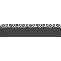 vidaXL Gazonranden 10 pcs Zwart 103 x 0,05 x 22 cm Staal