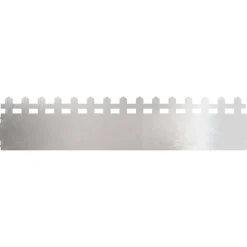 vidaXL Gazonranden 10 pcs Zilver 103 x 0,05 x 22 cm Roestvrij staal