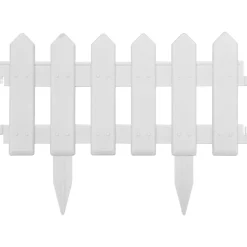 vidaXL Gazonranden 25 st 10 m PP wit