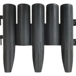 vidaXL Gazonranden 36 st 10 m PP antracietkleurig