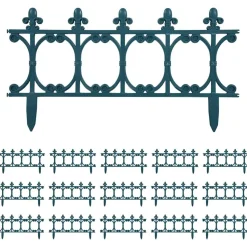 vidaXL Gazonranden 16 st 10 m PP groen