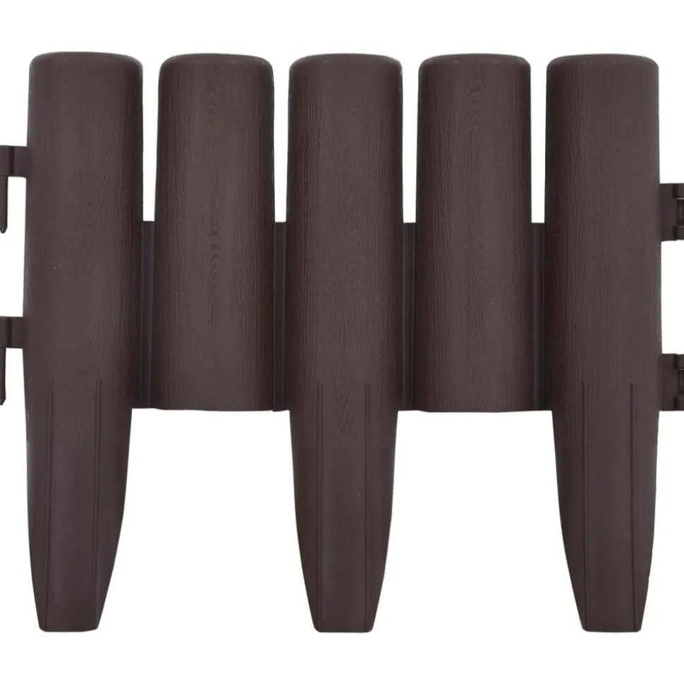 vidaXL Gazonranden 36 st 10 m PP bruin