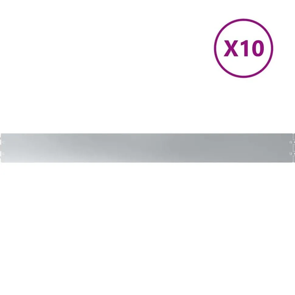 vidaXL Gazonranden 10 st 10x103 cm gegalvaniseerd staal