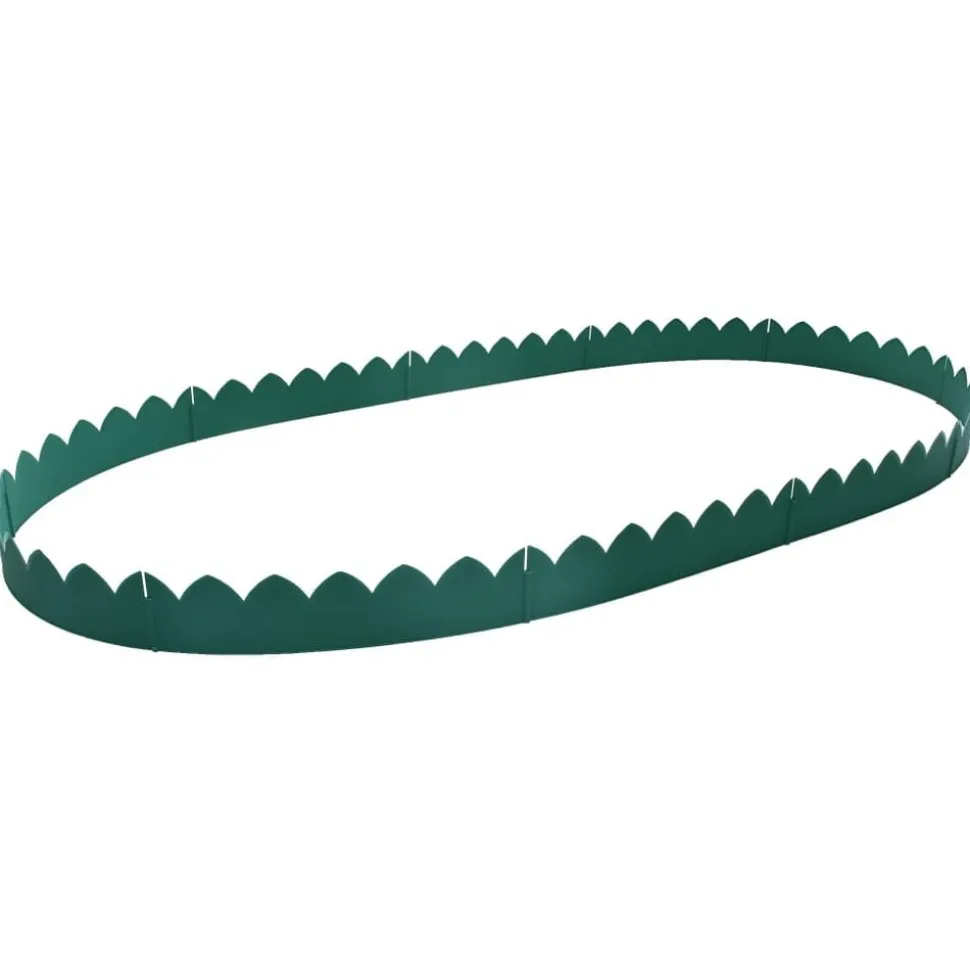 vidaXL Gazonranden 10 st 65x15 cm PP groen