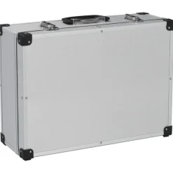 vidaXL Gereedschapskoffer 46x33x16 cm aluminium zilverkleurig