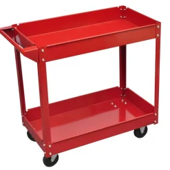 vidaXL Gereedschapstrolley 100 kg rood