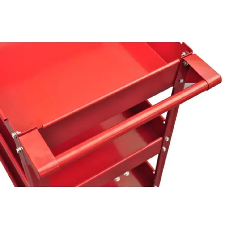 vidaXL Gereedschapswagen 100 kg rood