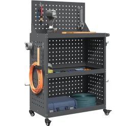 vidaXL Gereedschapswagen Antraciet 65 x 35 x 111 cm Koudgewalst staal