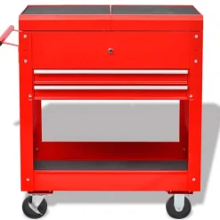 vidaXL Gereedschapswagen Rood 70.5 x 37 x 71 cm Staal