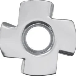 vidaXL Gestanste T-moer 2 pcs Zilver M6 mm Staal
