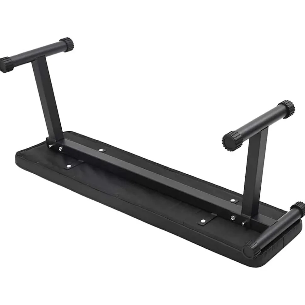 vidaXL Gewicht Bank Zwart 108 x 27 x 41 cm Gepoedercoat staal