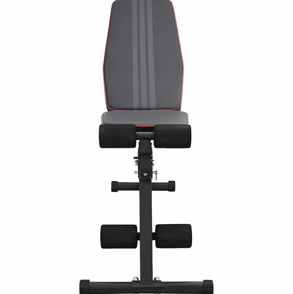 vidaXL Gewichtbank Zwart 131 x 41 x 110 cm Gepoedercoat staal