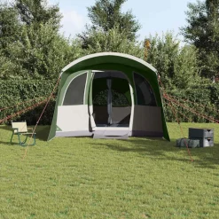 vidaXL Gezinstent met dak Groen en Wit 576 x 325 x 213 cm