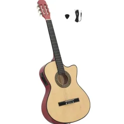 vidaXL Gitaar cutaway met equalizer 6 snaren western klassiek