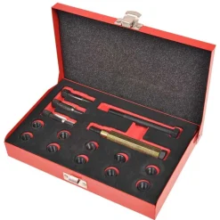 vidaXL Gloeibougie draad reparatie set M10 x 1,0 mm 15-delig