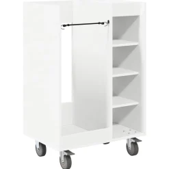 vidaXL Golfkast met wiel Effen Wit 65 x 45 x 98 cm