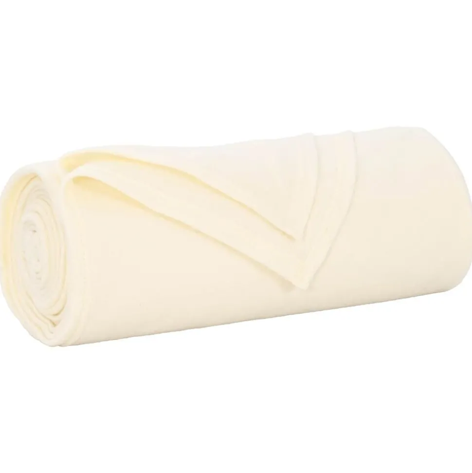 vidaXL Gooi Deken Crème 170 x 130 cm Fleece