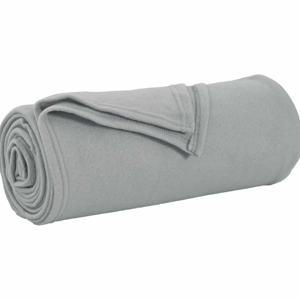 vidaXL Gooi Deken Grijs 170 x 130 cm Fleece