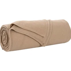 vidaXL Gooi Deken Kameel 210 x 140 cm Fleece