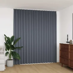 vidaXL Gordijn verduisterend met haken 290x245 cm grijs