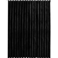 vidaXL Gordijn verduisterend met haken 290x245 cm fluweel zwart
