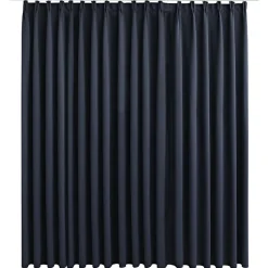 vidaXL Gordijn verduisterend met haken 290x245 cm antraciet