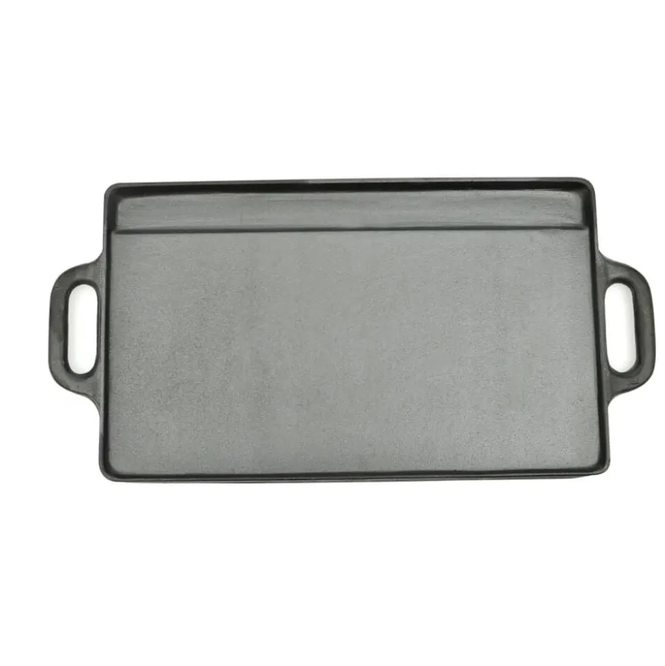 vidaXL Grillplaat dubbelzijdig 50x23 cm gietijzer