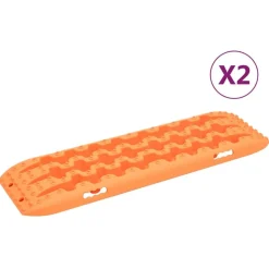 vidaXL Gripplaten 2 st 106x30,5x7 cm nylon oranje