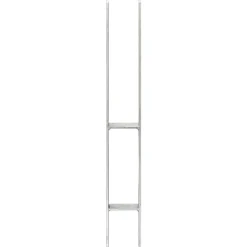 vidaXL Grondankers 6 st 7x6x60 cm gegalvaniseerd staal zilverkleurig