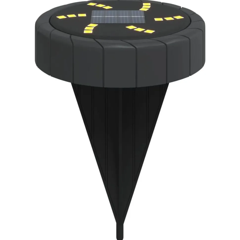 vidaXL Grondlampen 4 st solar met grondpennen warmwit