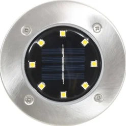 vidaXL Grondlampen 8 st solar LED warmwit