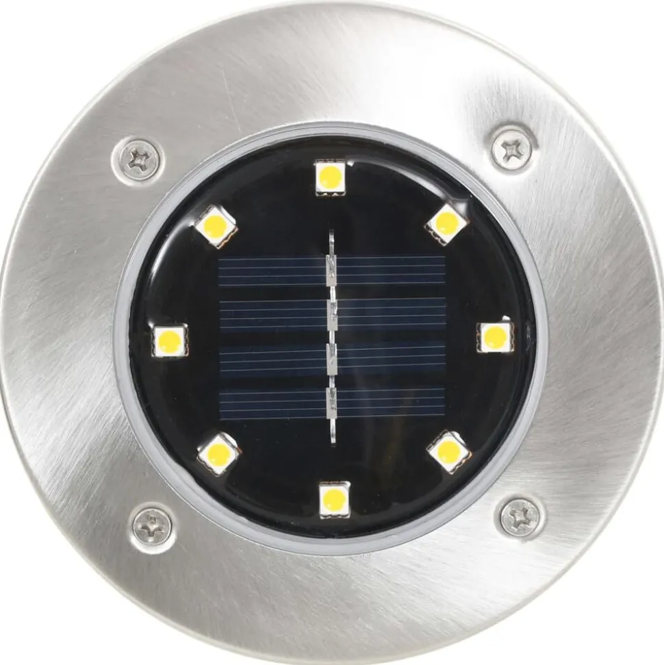 vidaXL Grondlampen 8 st solar LED warmwit