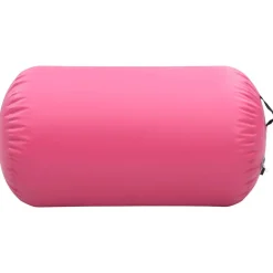 vidaXL Gymnastiekrol met pomp opblaasbaar 100x60 cm PVC roze