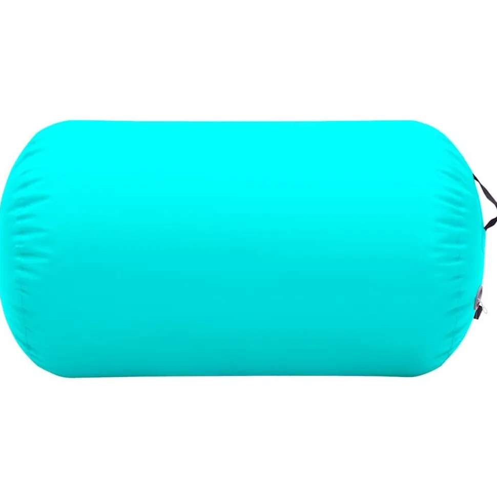 vidaXL Gymnastiekrol met pomp opblaasbaar 100x60 cm PVC groen