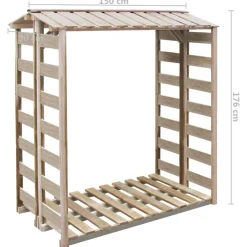 vidaXL Haardhoutopslag 150x90x176 cm geïmpregneerd grenenhout