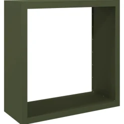 vidaXL Haardhoutrek 100x40x100 cm staal groen