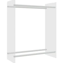 vidaXL Haardhoutrek 80x35x100 cm gehard glas transparant