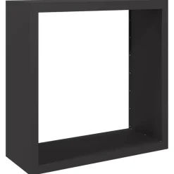 vidaXL Haardhoutrek 100x40x100 cm staal zwart