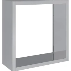 vidaXL Haardhoutrek 100x40x100 cm gegalvaniseerd staal