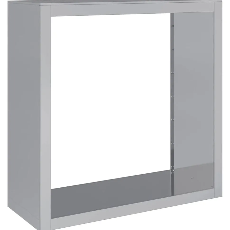 vidaXL Haardhoutrek 100x40x100 cm gegalvaniseerd staal