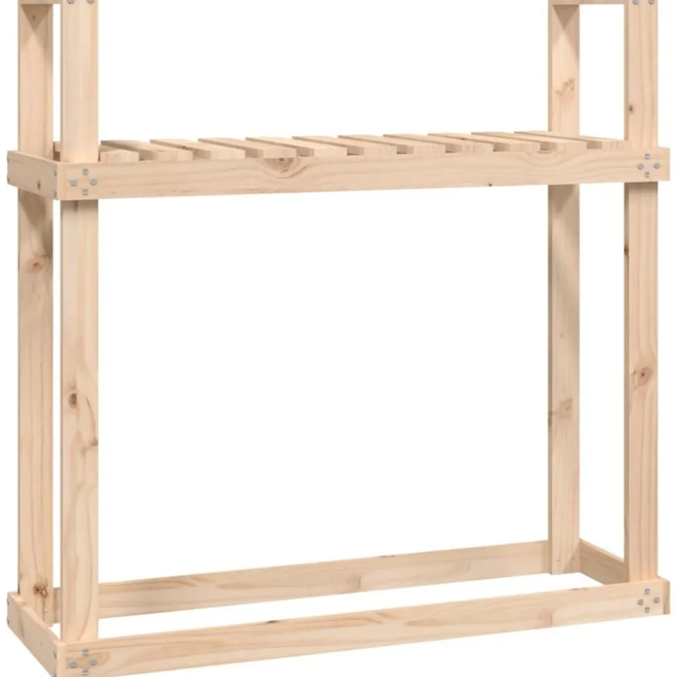 vidaXL Haardhoutrek 110x35x108,5 cm massief grenenhout