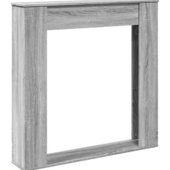 vidaXL Haardombouw 100x20x100 cm bewerkt hout grijs sonoma eikenkleur