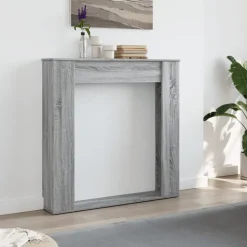 vidaXL Haardombouw 100x20x100 cm bewerkt hout grijs sonoma eikenkleur