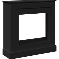 vidaXL Haardombouw 90x30x90 cm bewerkt hout zwart