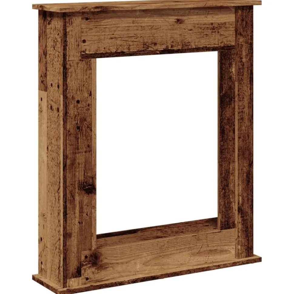vidaXL Haardombouw 75x20x87,5 cm bewerkt hout oud houtkleurig