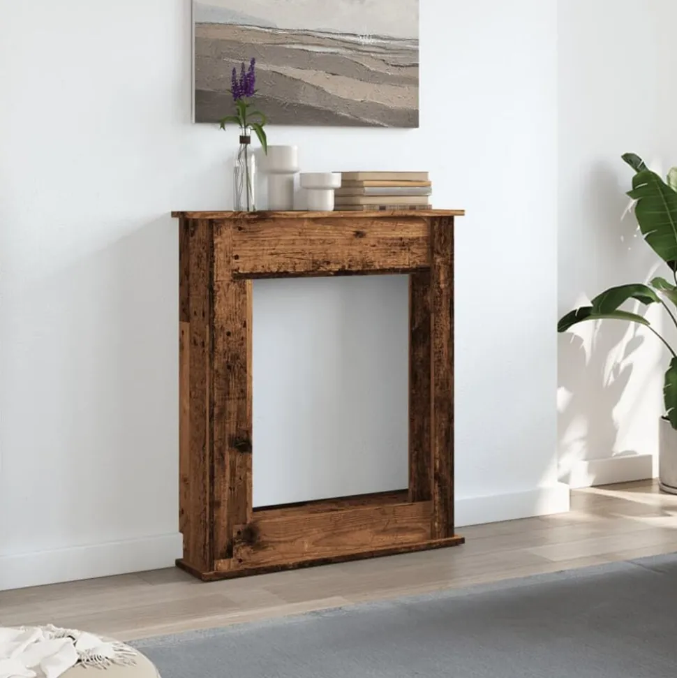vidaXL Haardombouw 75x20x87,5 cm bewerkt hout oud houtkleurig