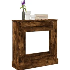 vidaXL Haardombouw 90x30x90 cm bewerkt hout gerookt eikenkleurig