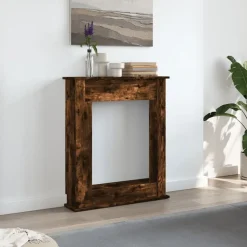 vidaXL Haardombouw 75x20x87,5 cm bewerkt hout gerookt eikenkleurig