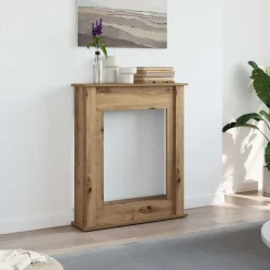 vidaXL Haardombouw 75x20x87,5 cm bewerkt hout artisanaal eikenkleurig