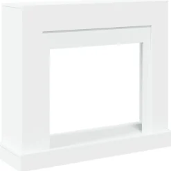 vidaXL Haardombouw 100x30x87,5 cm bewerkt hout wit
